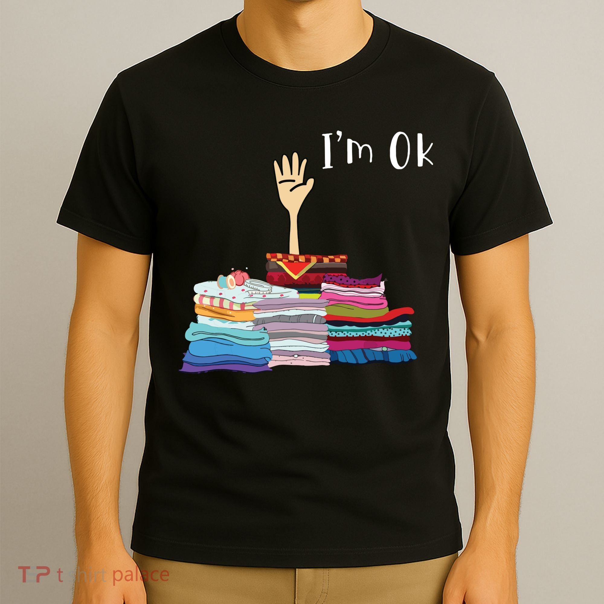 Funny Sewing Im Ok Hand Sewing Lovers Gift T-Shirt