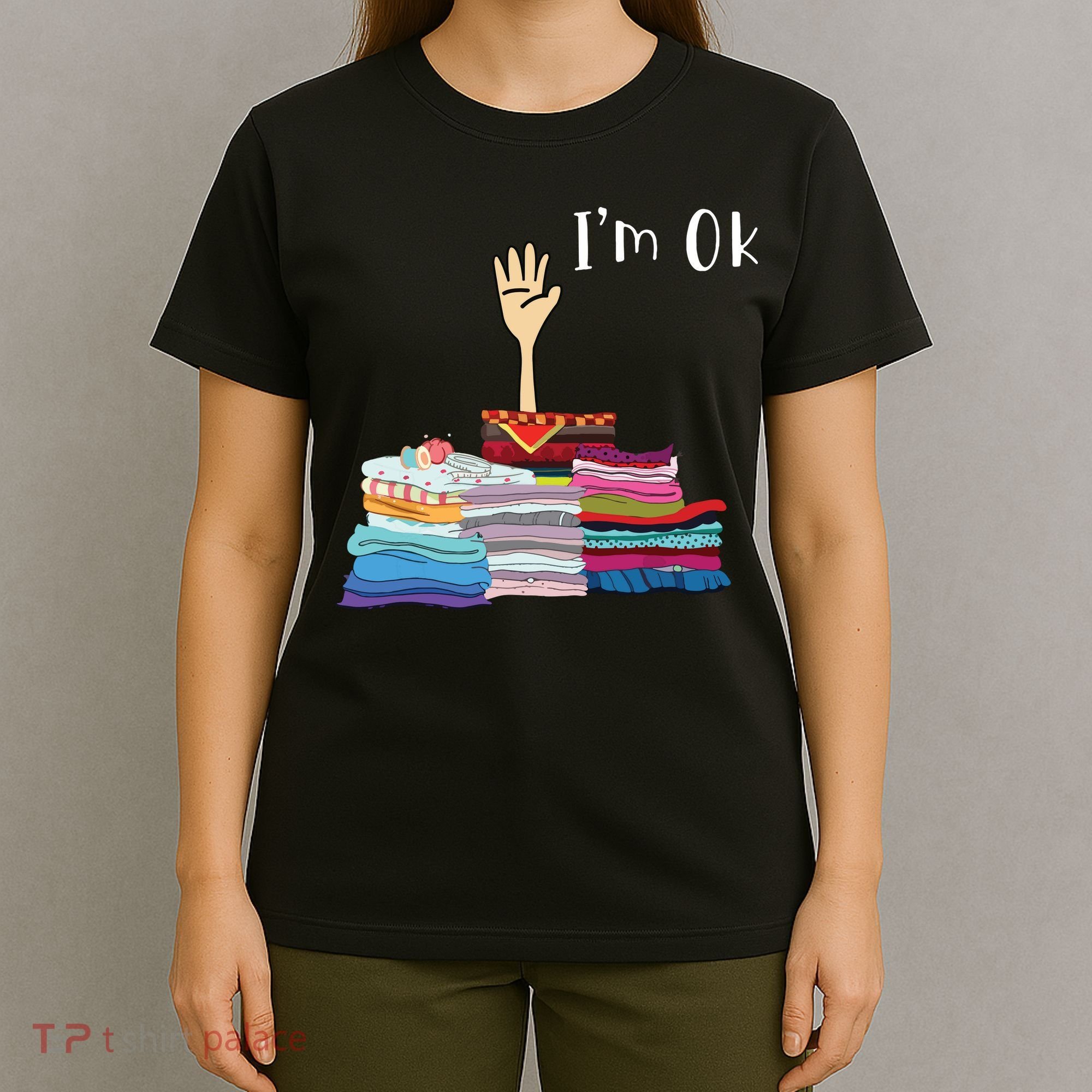 Funny Sewing Im Ok Hand Sewing Lovers Gift T-Shirt