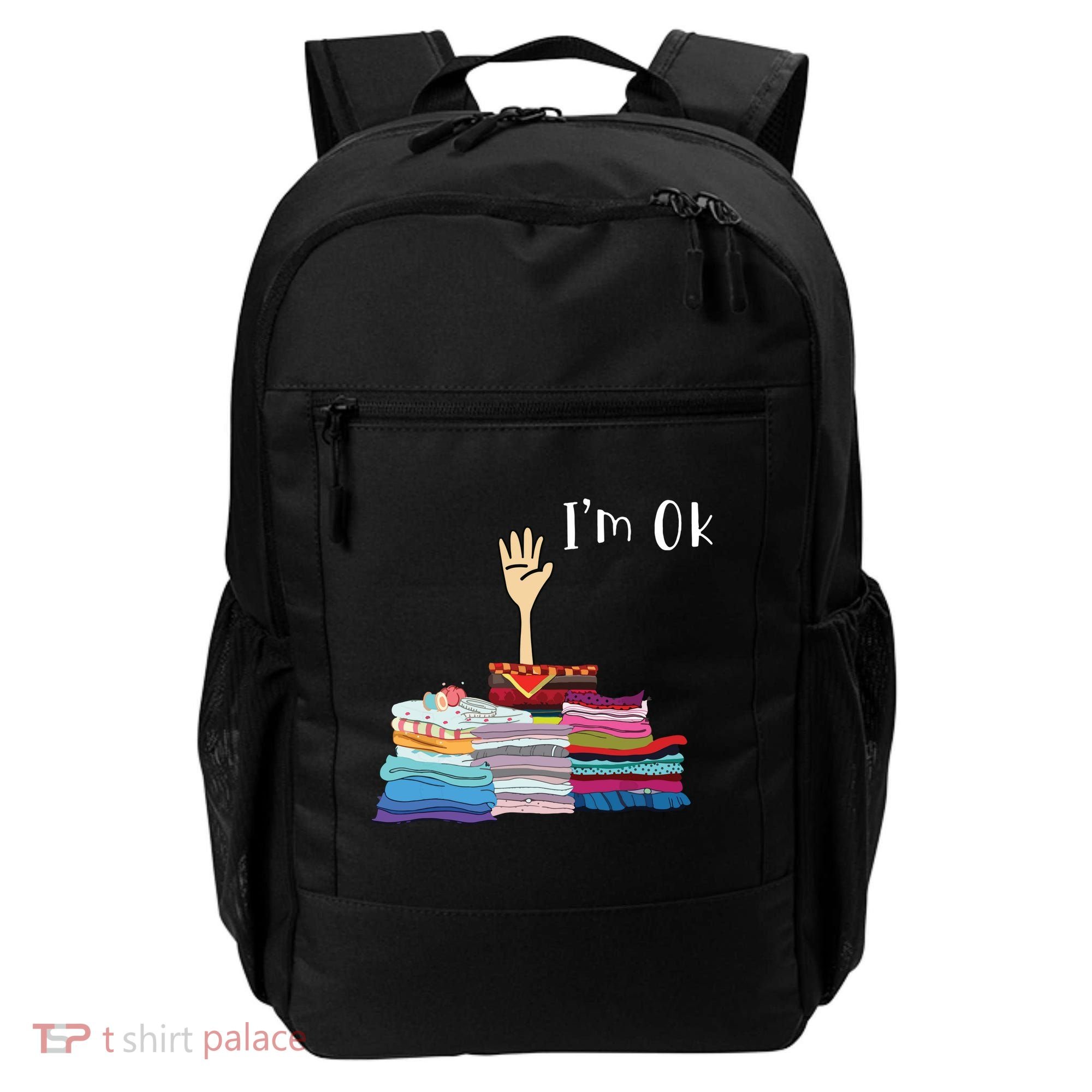 Funny Sewing Im Ok Hand Sewing Lovers Gift Backpack