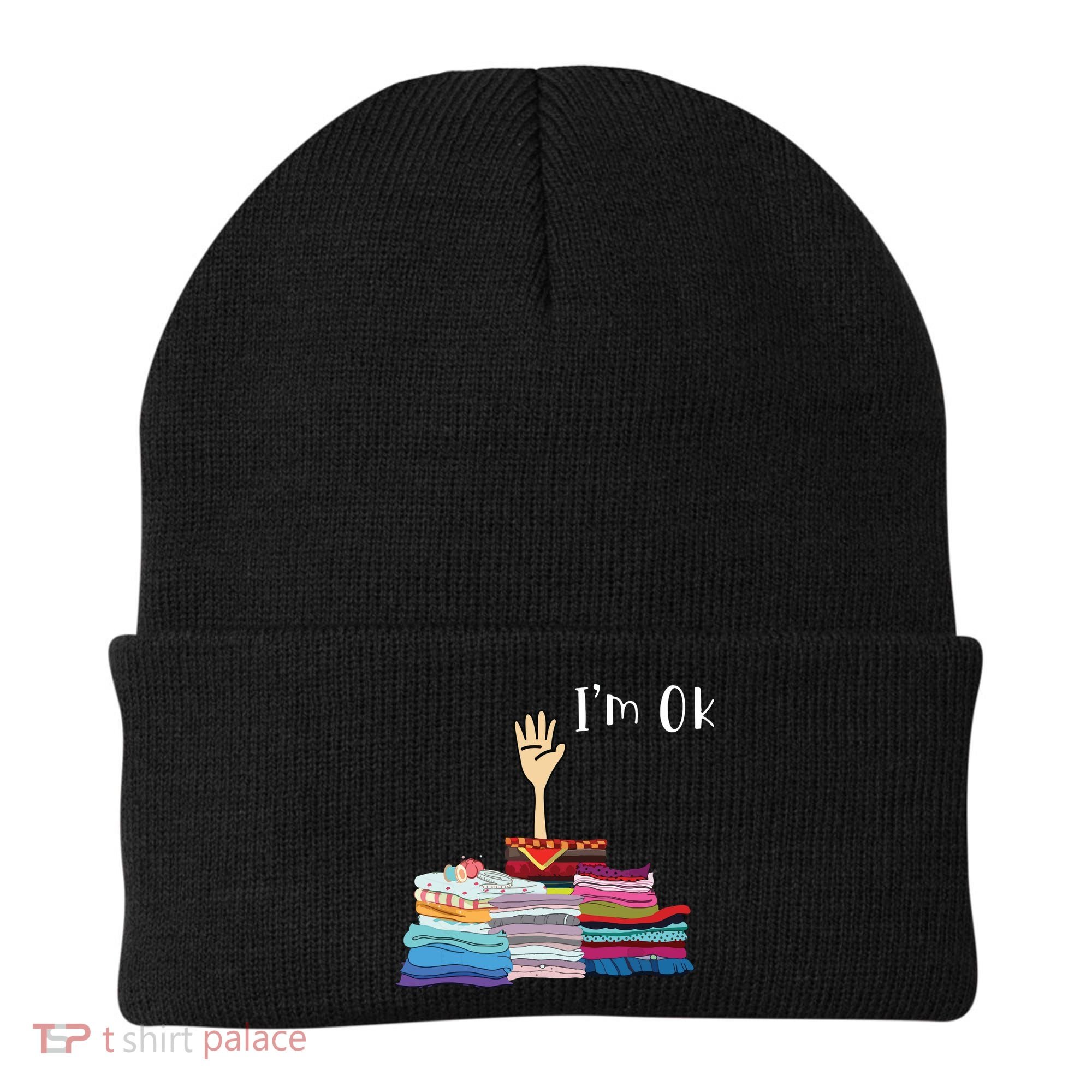 Funny Sewing Im Ok Hand Sewing Lovers Gift Beanie