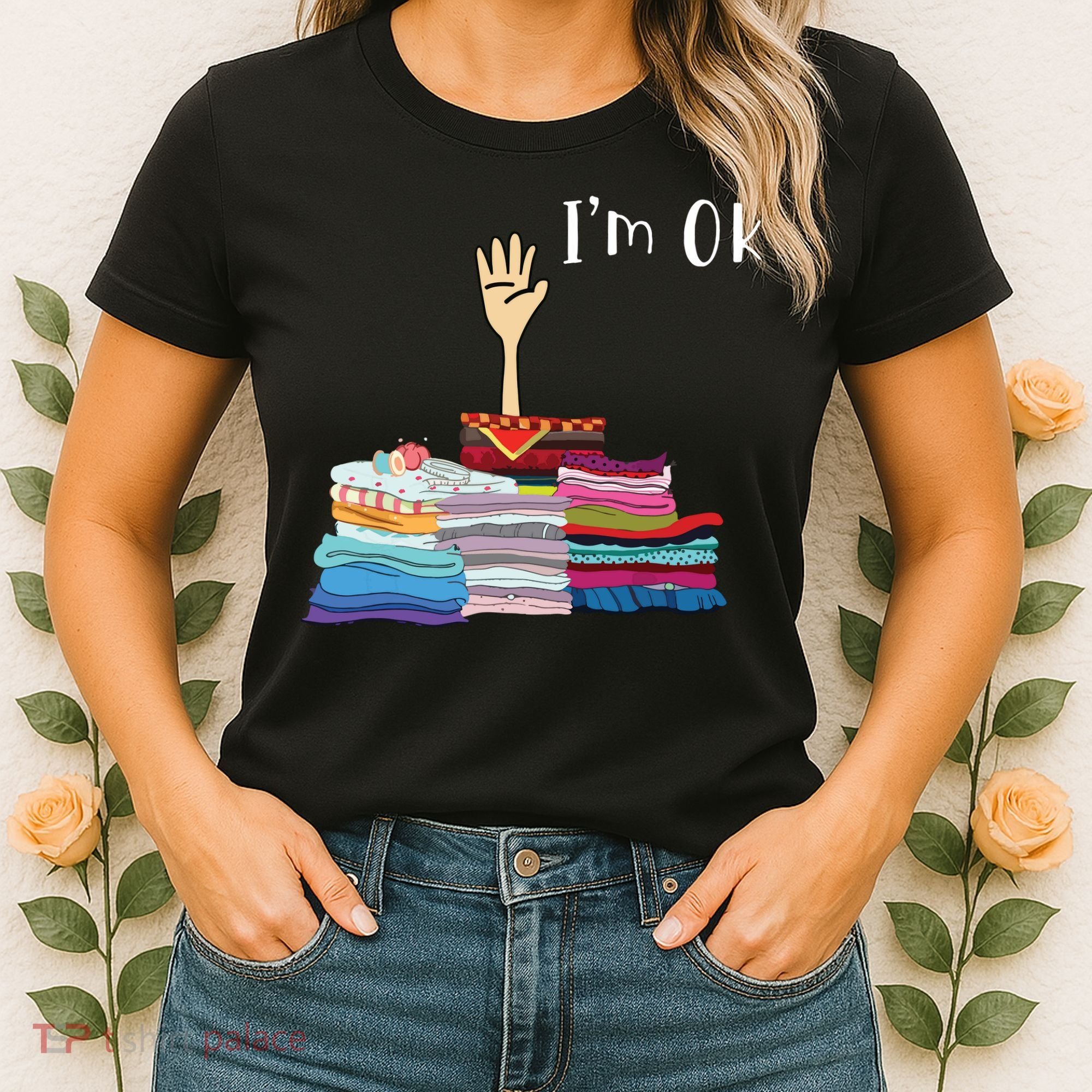 Funny Sewing Im Ok Hand Sewing Lovers Gift Women's T-Shirt