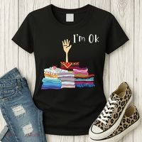 Funny Sewing Im Ok Hand Sewing Lovers Gift Women's T-Shirt thumb 3