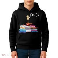 Funny Sewing Im Ok Hand Sewing Lovers Gift Kids Hoodie thumb 4