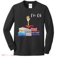 Funny Sewing Im Ok Hand Sewing Lovers Gift Kids Long Sleeve Shirt thumb 0