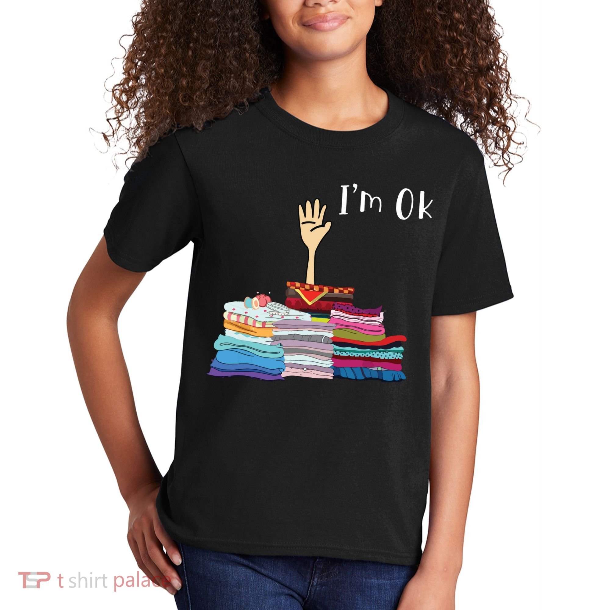 Funny Sewing Im Ok Hand Sewing Lovers Gift Kids T-Shirt