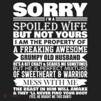 Funny Sorry I'm A Spoiled Wife Of Grumpy Old Husband Tumbler thumb 3