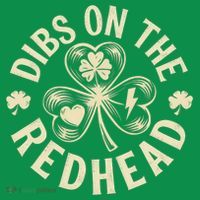 Funny Shamrock Irish St Patricks Day Dibs On The Redhead Hoodie thumb 7