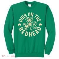 Funny Shamrock Irish St Patricks Day Dibs On The Redhead Sweatshirt thumb 0
