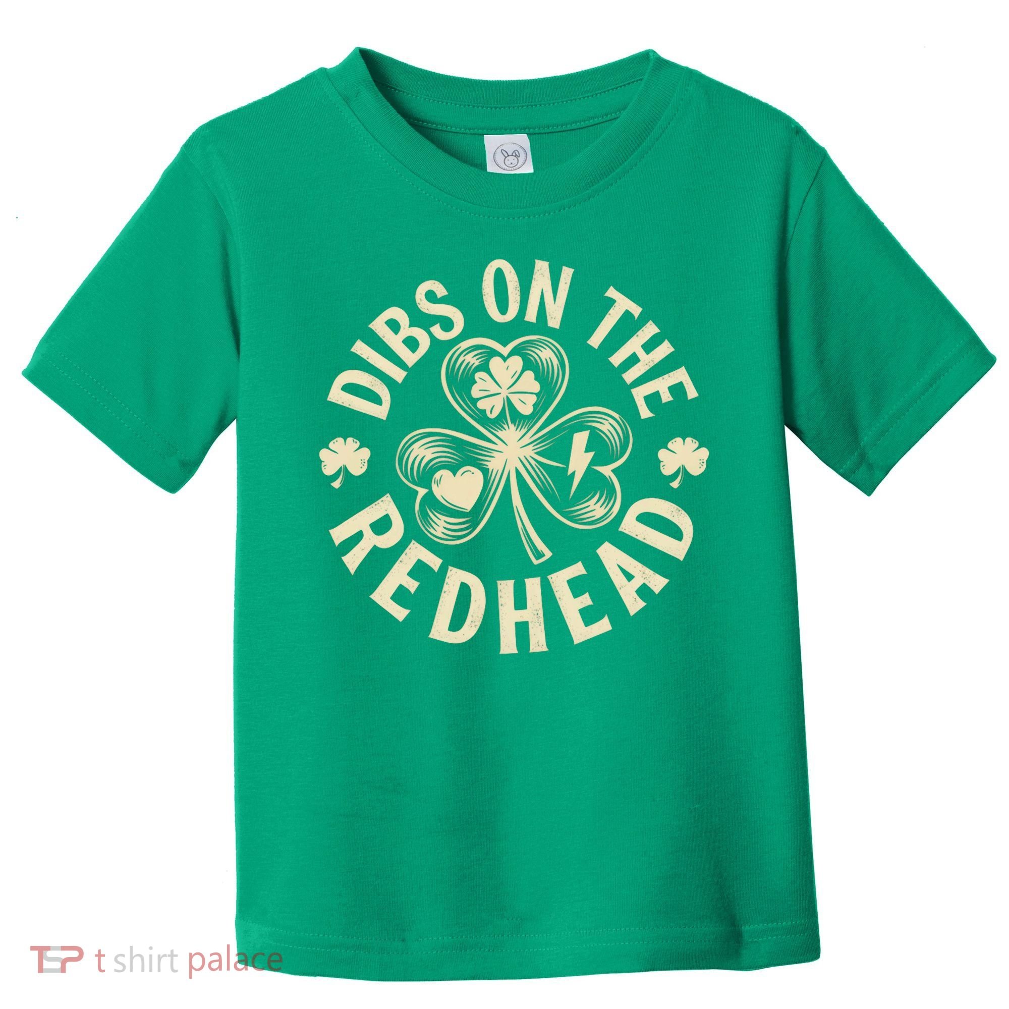 Funny Shamrock Irish St Patricks Day Dibs On The Redhead Toddler T-Shirt
