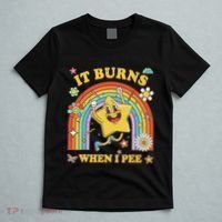 Funny Saying It Burns When I Pee Sarcastic Meme T-Shirt thumb 5