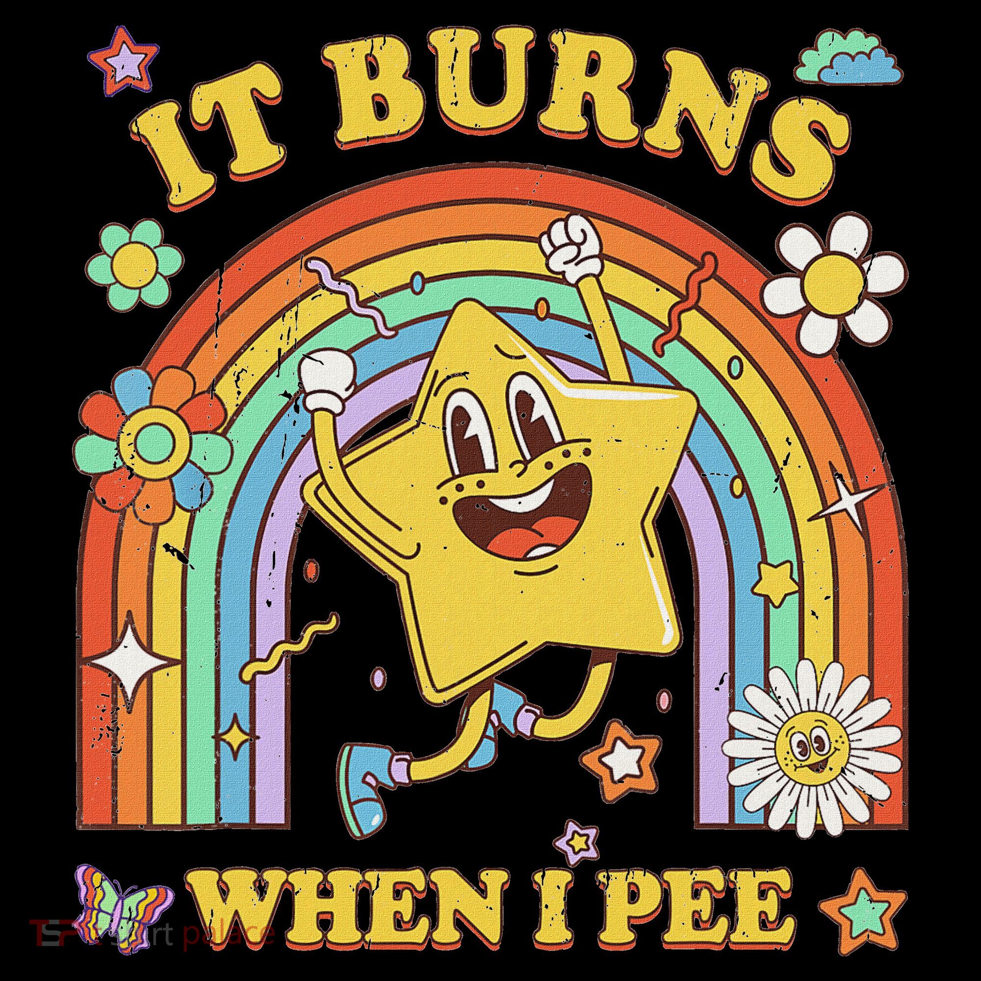 Funny Saying It Burns When I Pee Sarcastic Meme Ornament