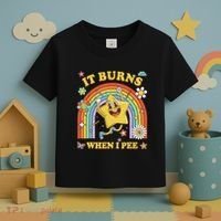 Funny Saying It Burns When I Pee Sarcastic Meme Toddler T-Shirt thumb 3