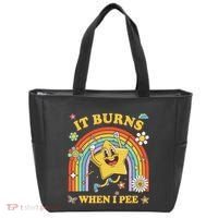 Funny Saying It Burns When I Pee Sarcastic Meme Tote Bag thumb 0