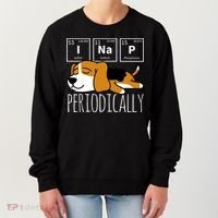 Funny Science I Nap Periodic Table Meme Meh Beagle Dog Gift Women's Sweatshirt thumb 0