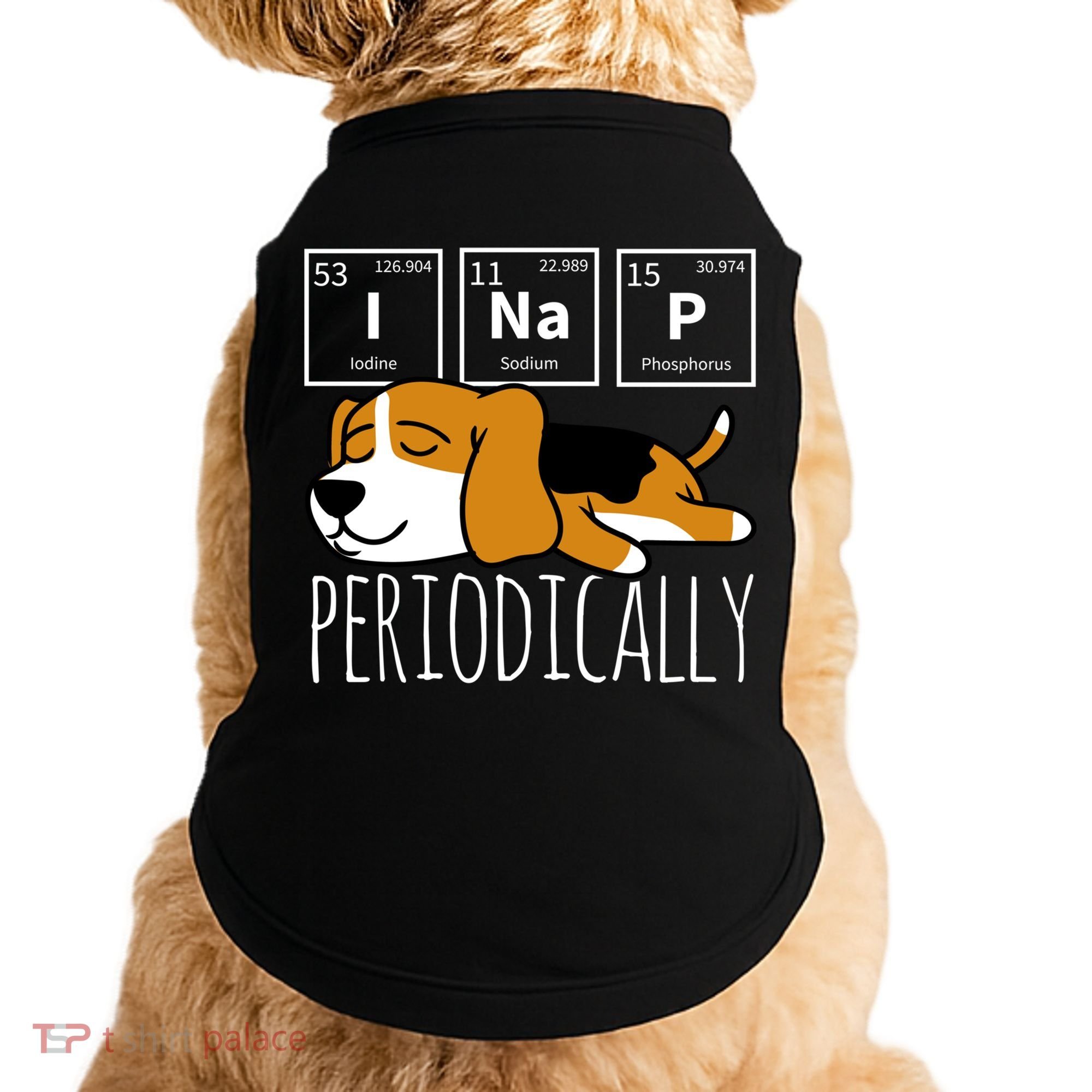 Funny Science I Nap Periodic Table Meme Meh Beagle Dog Gift Doggie Tank