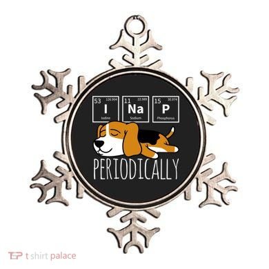 Funny Science I Nap Periodic Table Meme Meh Beagle Dog Gift Ornament