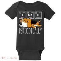 Funny Science I Nap Periodic Table Meme Meh Beagle Dog Gift Baby Bodysuit thumb 0