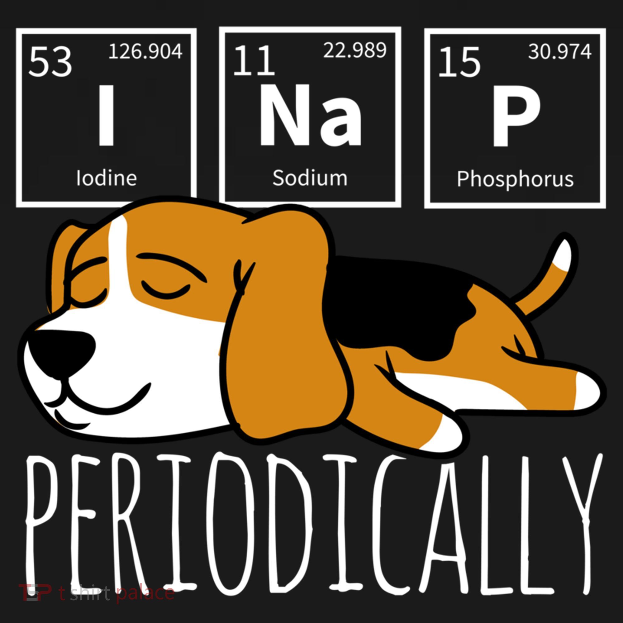 Funny Science I Nap Periodic Table Meme Meh Beagle Dog Gift Baby Bodysuit