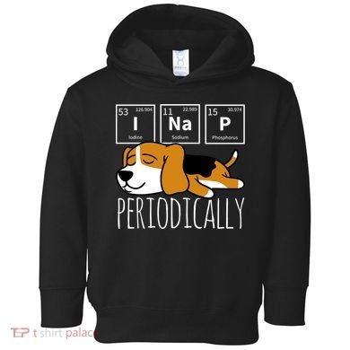 Funny Science I Nap Periodic Table Meme Meh Beagle Dog Gift Toddler Hoodie