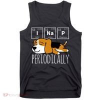 Funny Science I Nap Periodic Table Meme Meh Beagle Dog Gift Tank Top thumb 0