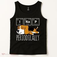 Funny Science I Nap Periodic Table Meme Meh Beagle Dog Gift Tank Top thumb 2