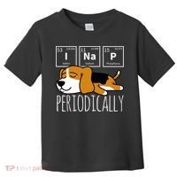 Funny Science I Nap Periodic Table Meme Meh Beagle Dog Gift Toddler T-Shirt thumb 0