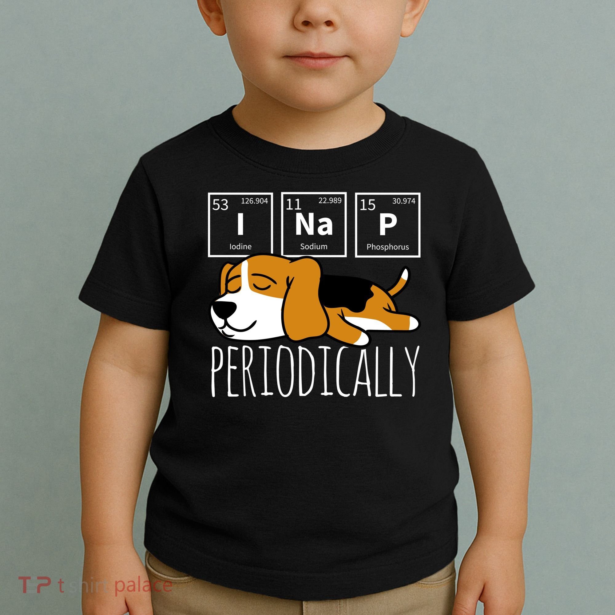 Funny Science I Nap Periodic Table Meme Meh Beagle Dog Gift Toddler T-Shirt
