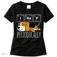 Funny Science I Nap Periodic Table Meme Meh Beagle Dog Gift Women's T-Shirt thumb 0