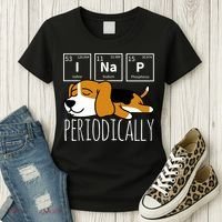 Funny Science I Nap Periodic Table Meme Meh Beagle Dog Gift Women's T-Shirt thumb 3