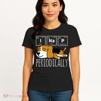 Funny Science I Nap Periodic Table Meme Meh Beagle Dog Gift Women's T-Shirt thumb 4