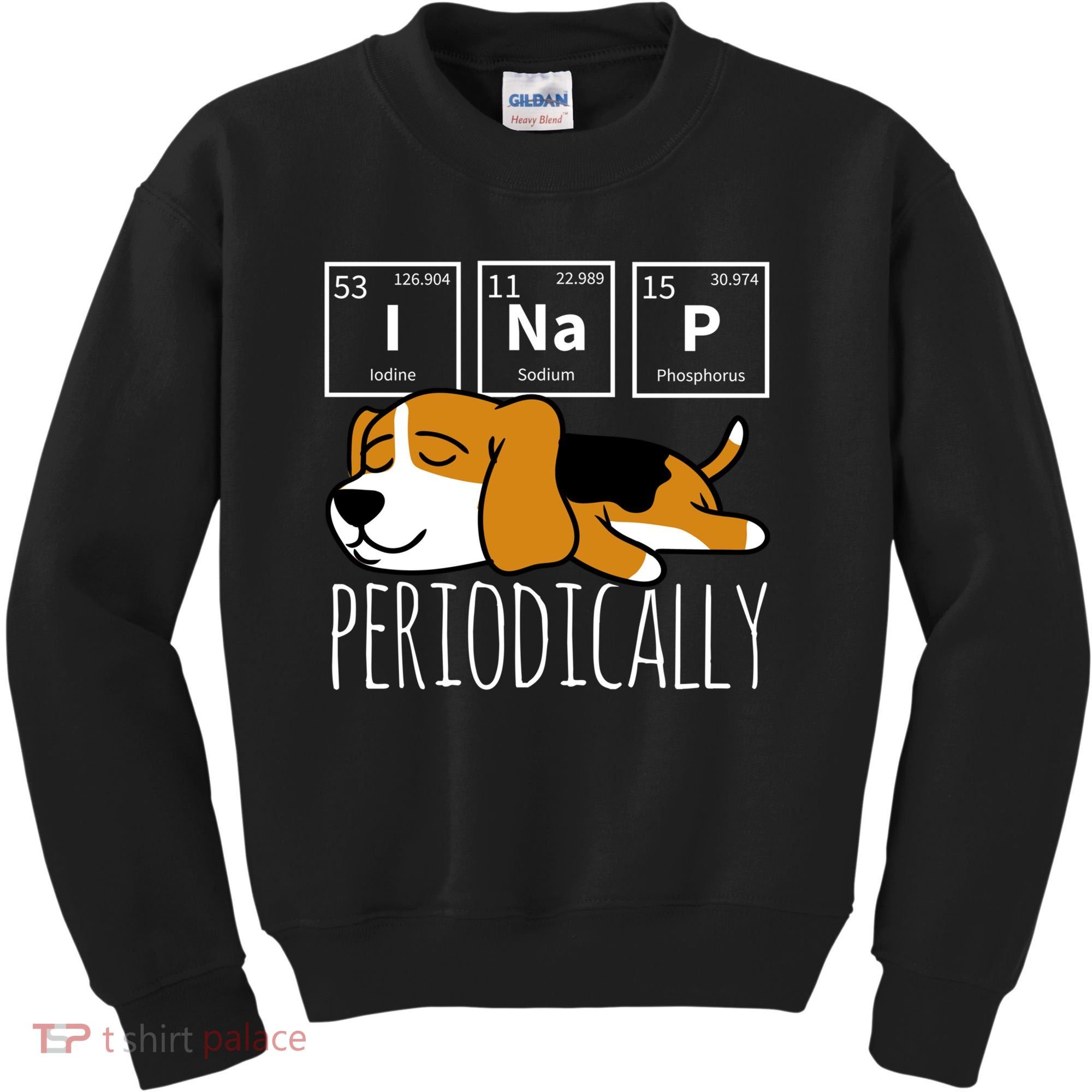 Funny Science I Nap Periodic Table Meme Meh Beagle Dog Gift Kids Sweatshirt