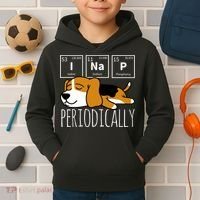 Funny Science I Nap Periodic Table Meme Meh Beagle Dog Gift Kids Hoodie thumb 2