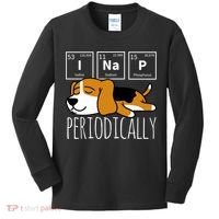 Funny Science I Nap Periodic Table Meme Meh Beagle Dog Gift Kids Long Sleeve Shirt thumb 0