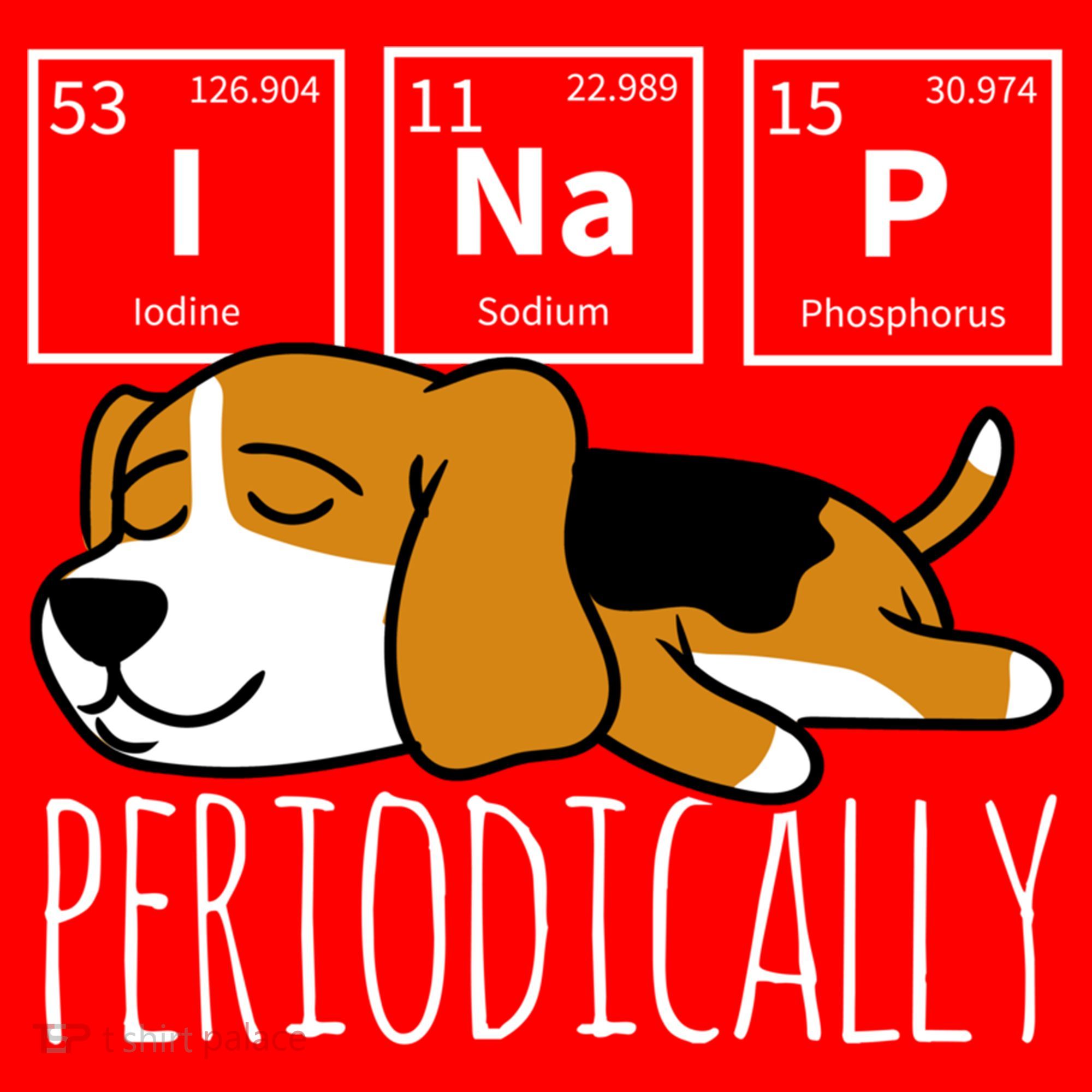 Funny Science I Nap Periodic Table Meme Meh Beagle Dog Gift Santa Hat