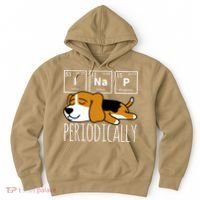 Funny Science I Nap Periodic Table Meme Meh Beagle Dog Gift Hoodie thumb 0