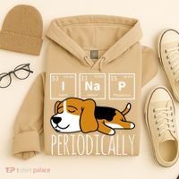 Funny Science I Nap Periodic Table Meme Meh Beagle Dog Gift Hoodie thumb 4