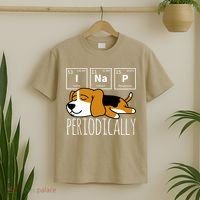 Funny Science I Nap Periodic Table Meme Meh Beagle Dog Gift T-Shirt thumb 2