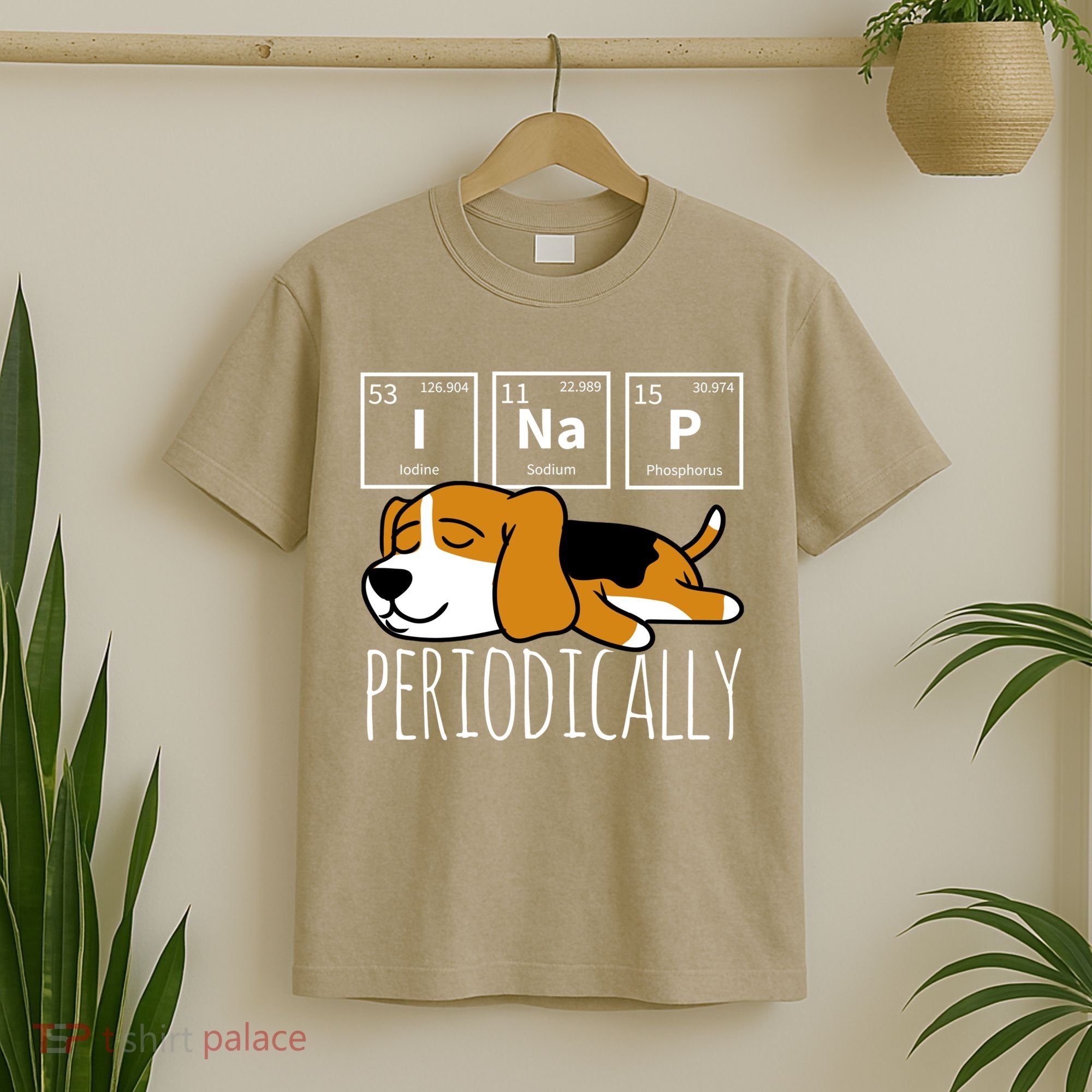 Funny Science I Nap Periodic Table Meme Meh Beagle Dog Gift T-Shirt