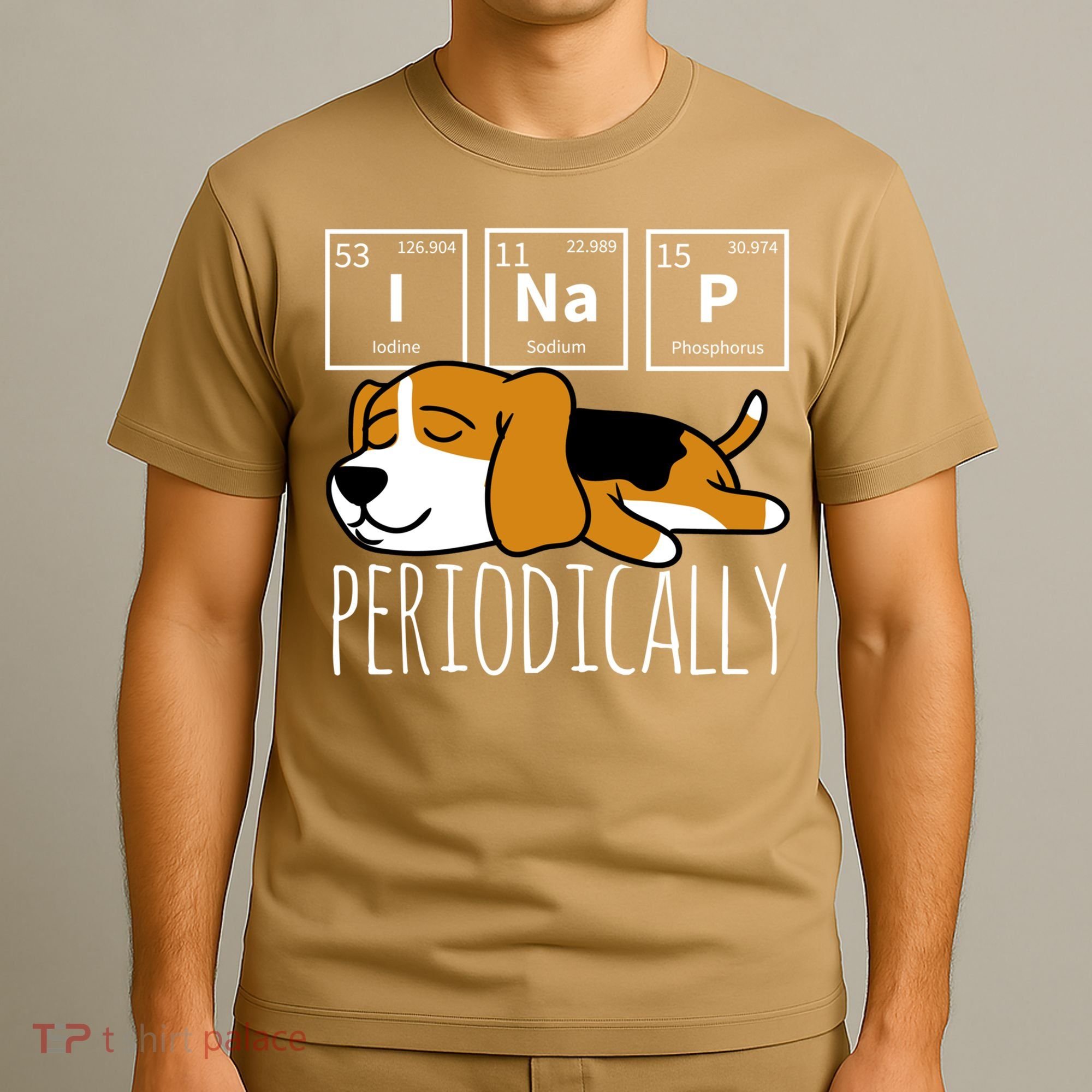Funny Science I Nap Periodic Table Meme Meh Beagle Dog Gift T-Shirt