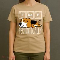 Funny Science I Nap Periodic Table Meme Meh Beagle Dog Gift T-Shirt thumb 4