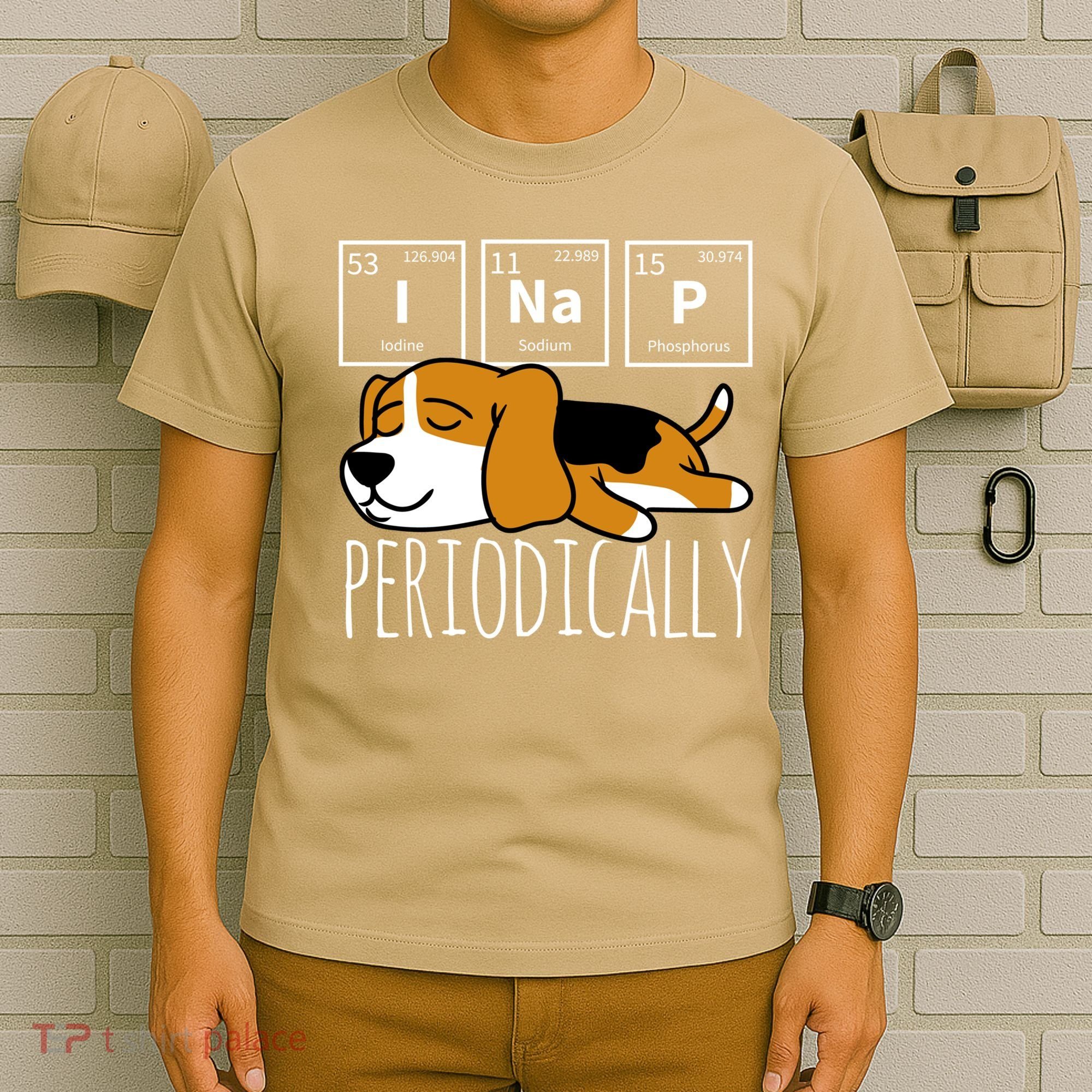Funny Science I Nap Periodic Table Meme Meh Beagle Dog Gift T-Shirt