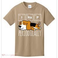Funny Science I Nap Periodic Table Meme Meh Beagle Dog Gift Kids T-Shirt thumb 0