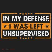 Funny Saying In My Defense I Was Left Unsupervised Retro Women's Sweatshirt thumb 2