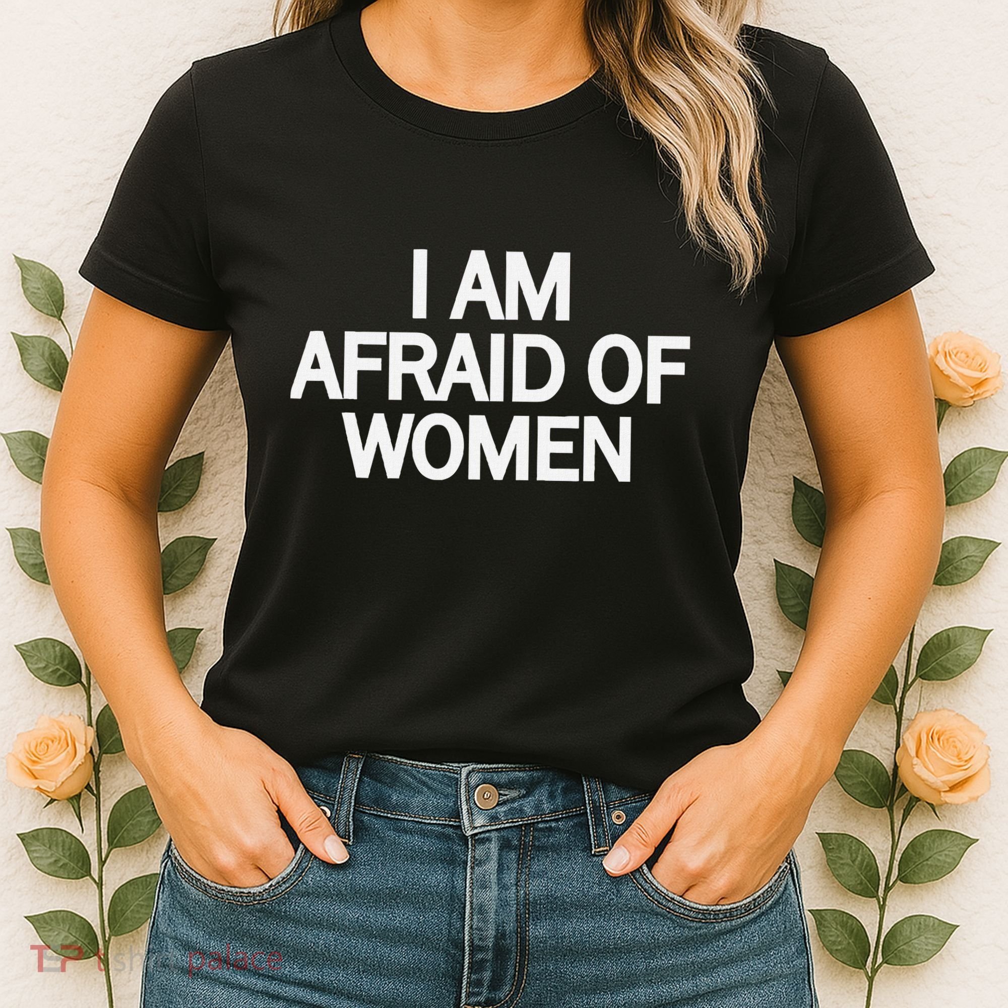 Funny Saying IM Afraid Of Women Women's T-Shirt