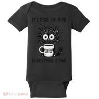 Funny - Sarcastic - Its Fine Im Fine Everything Is Fine Baby Bodysuit thumb 0