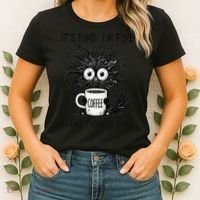 Funny - Sarcastic - Its Fine Im Fine Everything Is Fine Women's T-Shirt thumb 2