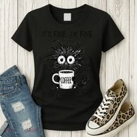 Funny - Sarcastic - Its Fine Im Fine Everything Is Fine Women's T-Shirt thumb 3