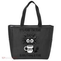 Funny - Sarcastic - Its Fine Im Fine Everything Is Fine Tote Bag thumb 0