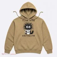 Funny - Sarcastic - Its Fine Im Fine Everything Is Fine Hoodie thumb 0