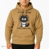 Funny - Sarcastic - Its Fine Im Fine Everything Is Fine Hoodie thumb 2